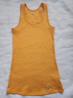Under Armour Women's Yellow Ribbed Tank Skirt